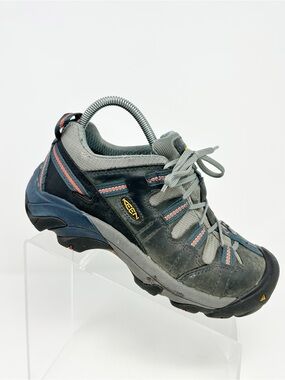 KEEN Utility Detroit Low Women's Steel Toe Work Shoes Gray Lace-Up Size 7.5